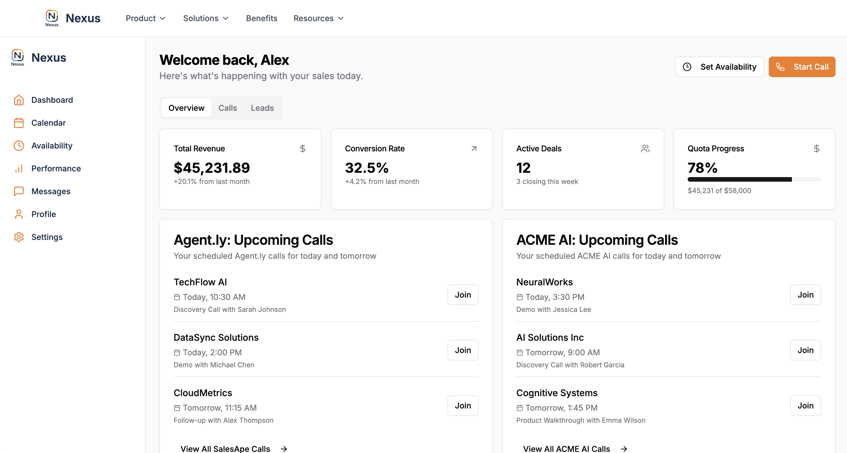Rep Portal Dashboard showing sales features and interface